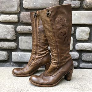 Mark Nason Siren Embellished Distressed Boots Sz10